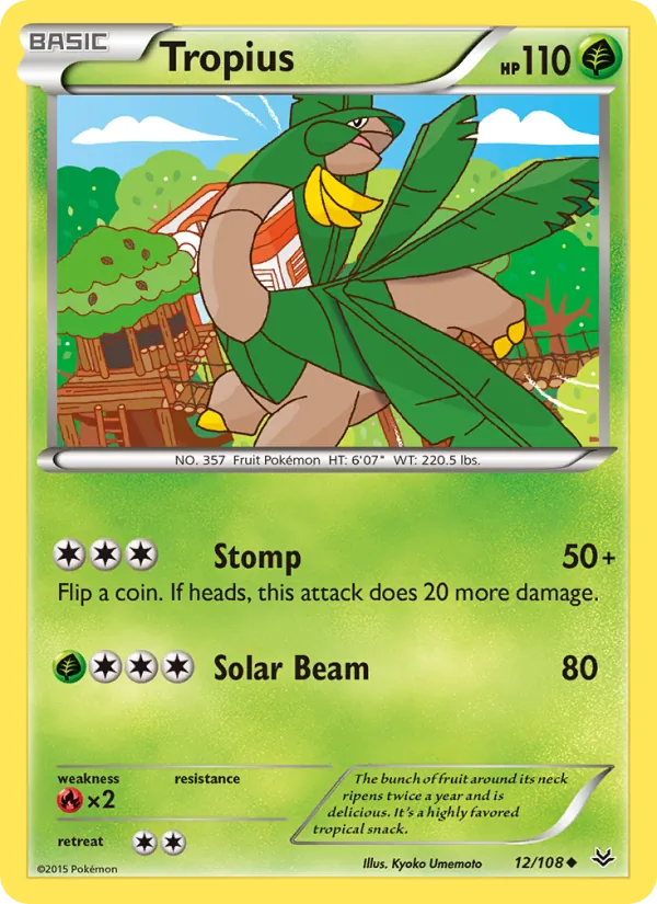 Tropius - Roaring Skies Pokemon Card