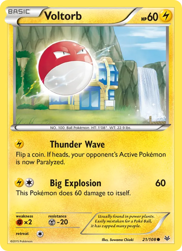 Voltorb - Roaring Skies Pokemon Card
