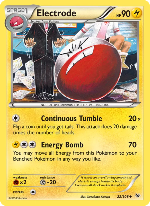 Electrode - Roaring Skies Pokemon Card