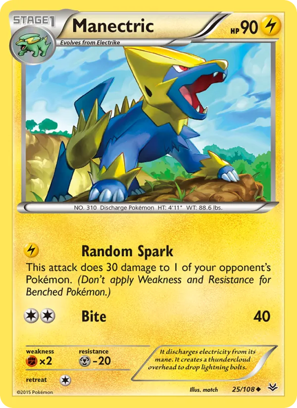 Manectric - Roaring Skies Pokemon Card