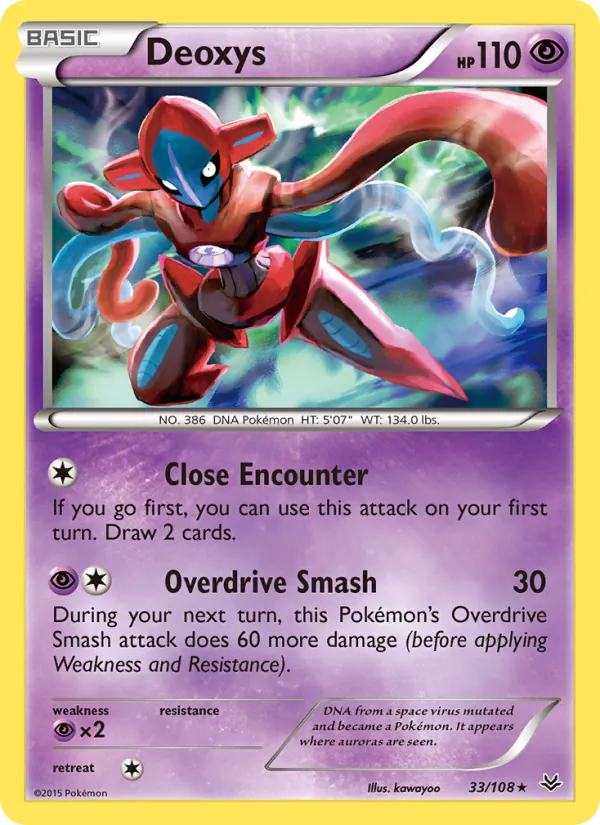 Deoxys - Roaring Skies Pokemon Card
