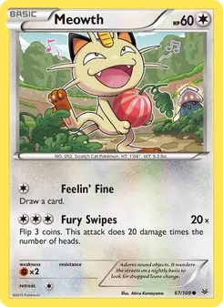 Meowth - Roaring Skies