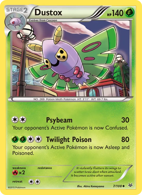 Dustox - Roaring Skies Pokemon Card