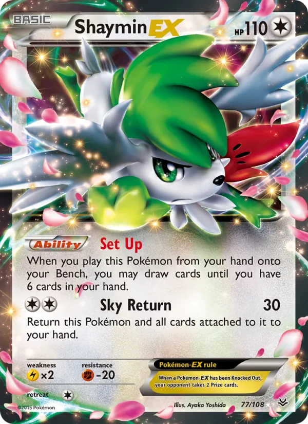 Shaymin EX - Roaring Skies Pokemon Card