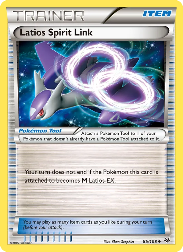 Latios Spirit Link - Roaring Skies Pokemon Card