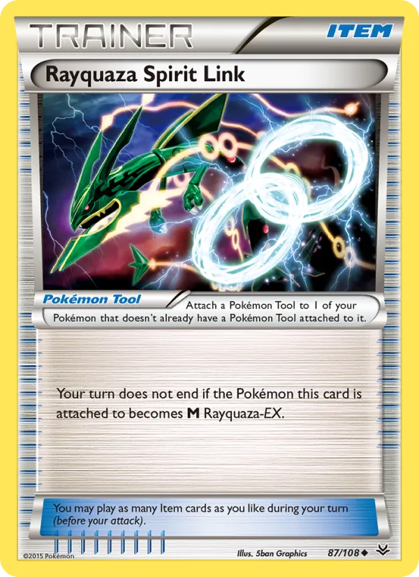 Rayquaza Spirit Link - Roaring Skies Pokemon Card
