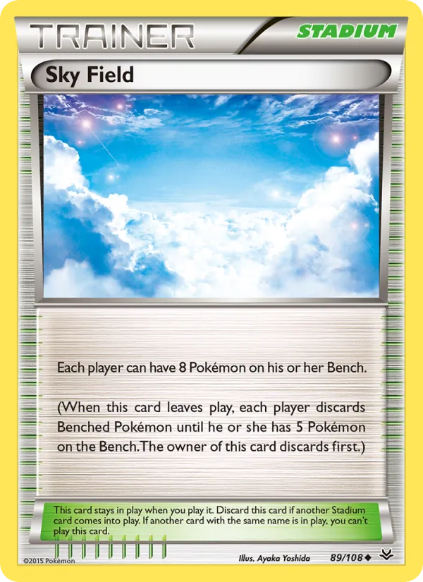 Sky Field - Roaring Skies Pokemon Card