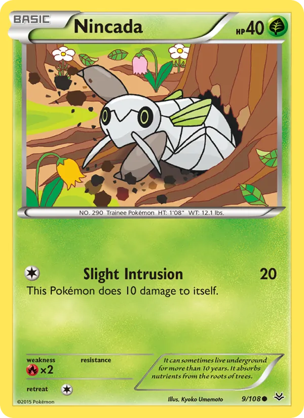 Nincada - Roaring Skies Pokemon Card