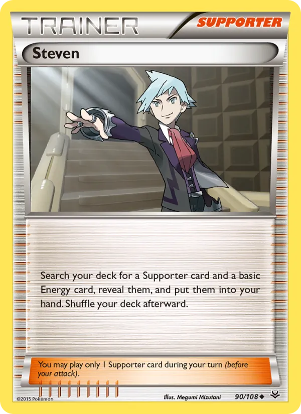 Steven - Roaring Skies Pokemon Card