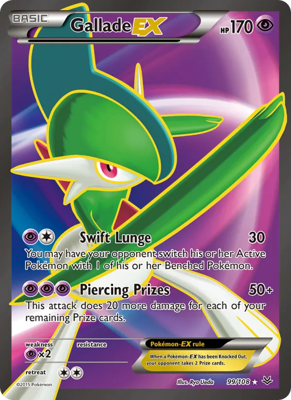 Gallade EX - Roaring Skies Pokemon Card