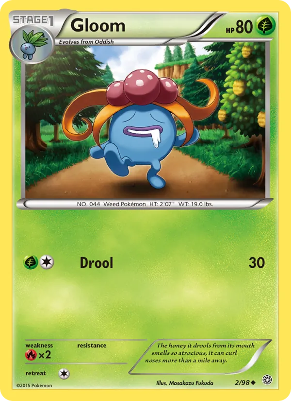 Gloom - Ancient Origins Pokemon Card