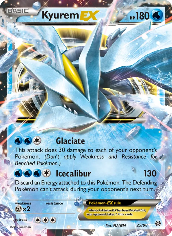 Kyurem EX - Ancient Origins Pokemon Card