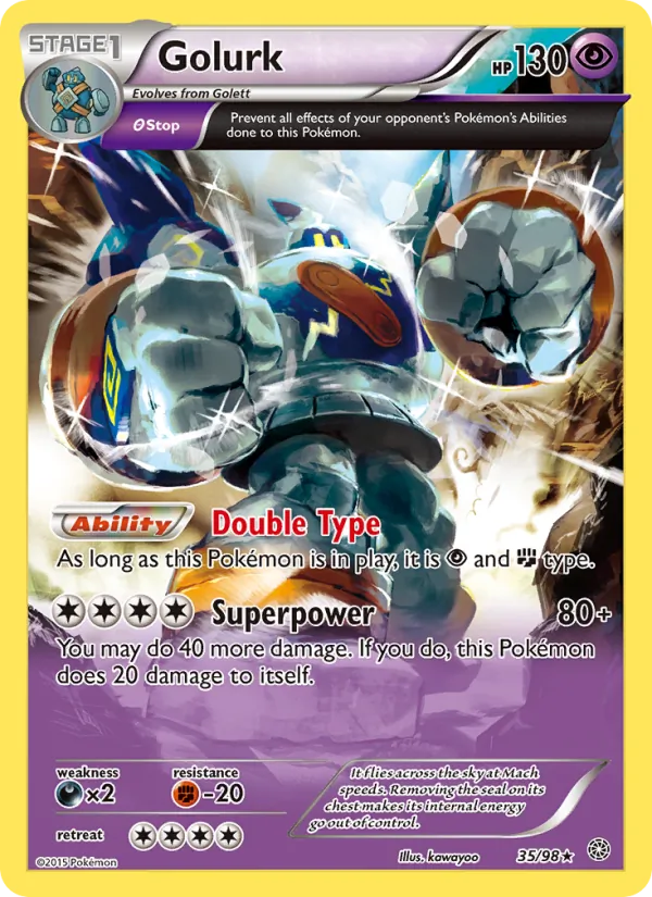 Golurk - Ancient Origins Pokemon Card