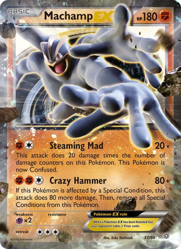 Machamp EX - Ancient Origins Pokemon Card