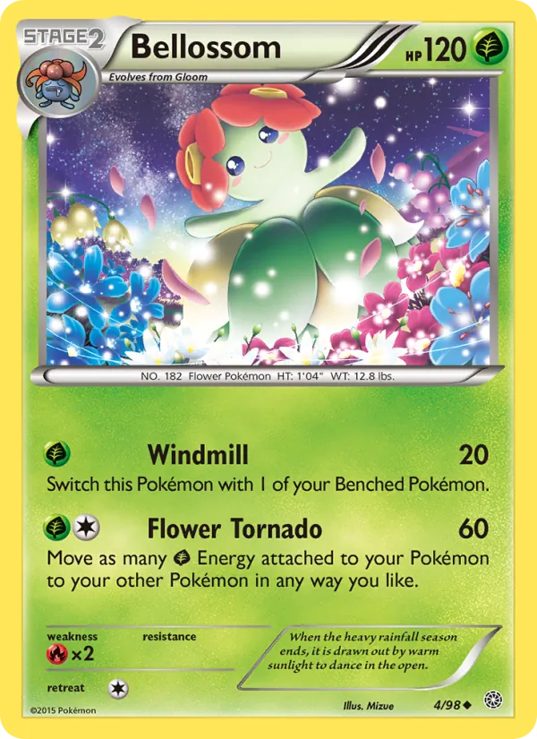 Bellossom - Ancient Origins Pokemon Card