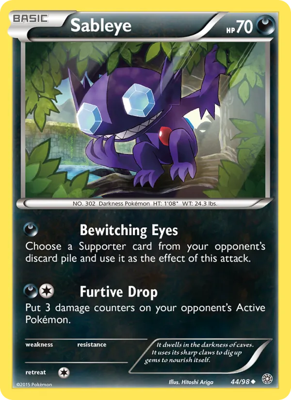 Sableye - Ancient Origins Pokemon Card