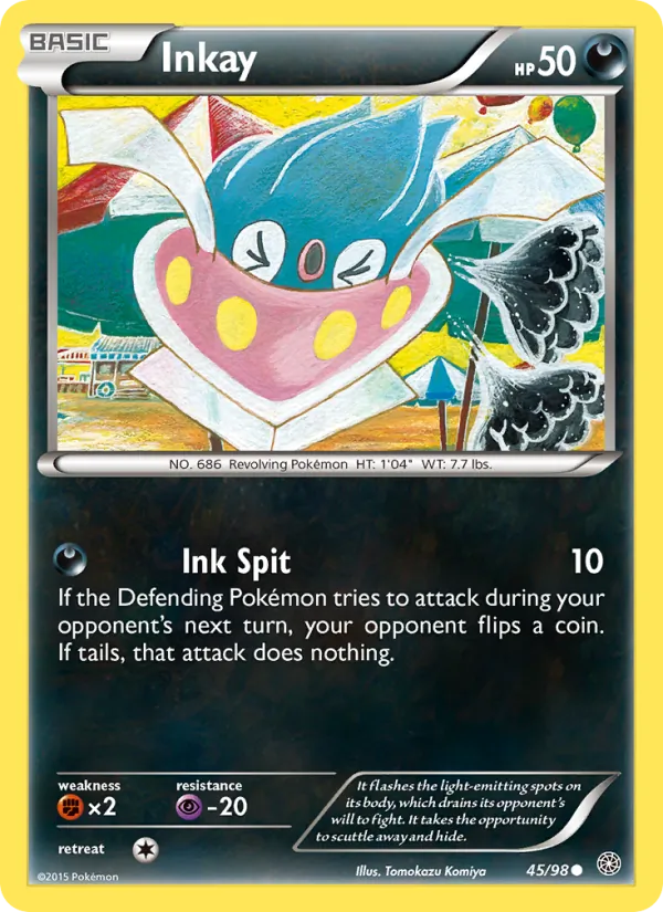 Inkay - Ancient Origins Pokemon Card