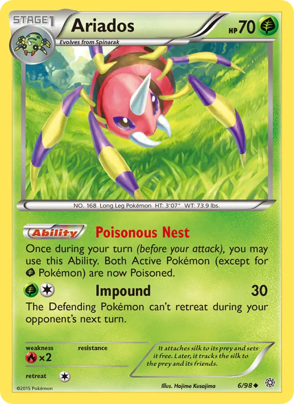 Ariados - Ancient Origins Pokemon Card