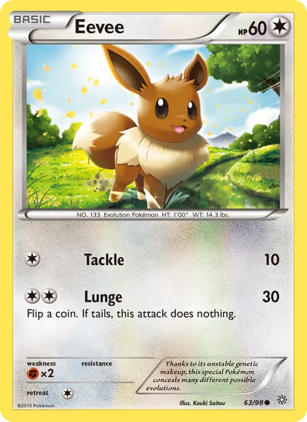 Eevee - Ancient Origins Pokemon Card