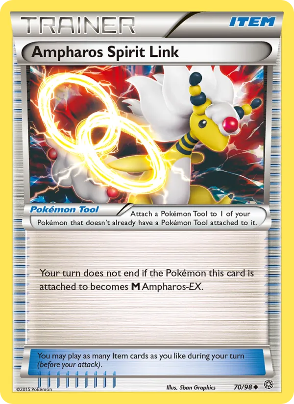 Ampharos Spirit Link - Ancient Origins Pokemon Card
