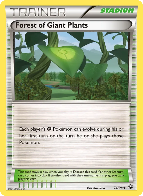 Forest of Giant Plants - Ancient Origins Pokemon Card