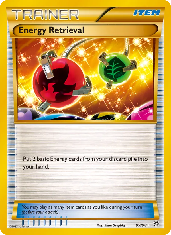 Energy Retrieval - Ancient Origins Pokemon Card