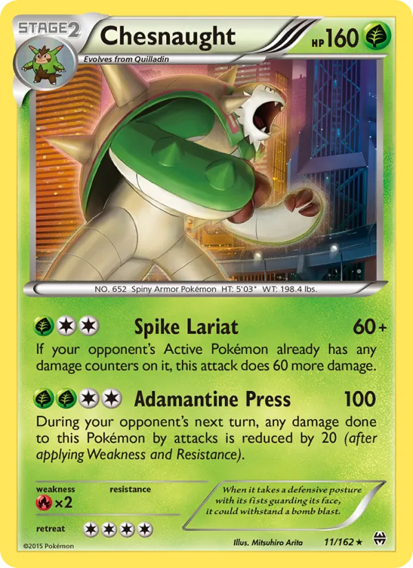 Chesnaught - BREAKthrough Pokemon Card