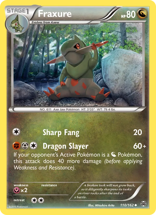 Fraxure - BREAKthrough Pokemon Card