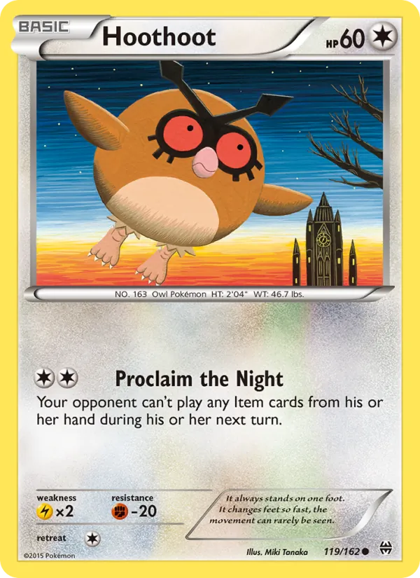 Hoothoot - BREAKthrough Pokemon Card