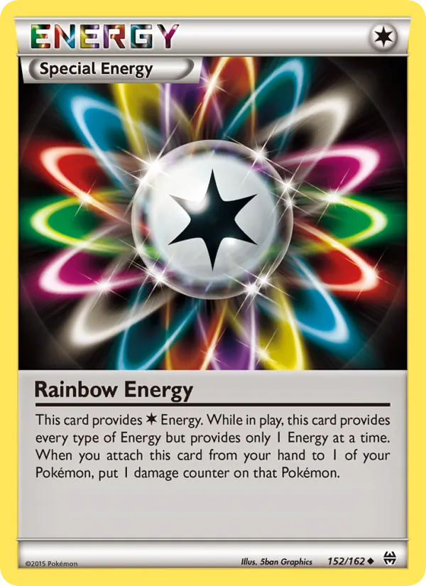 Rainbow Energy - BREAKthrough Pokemon Card