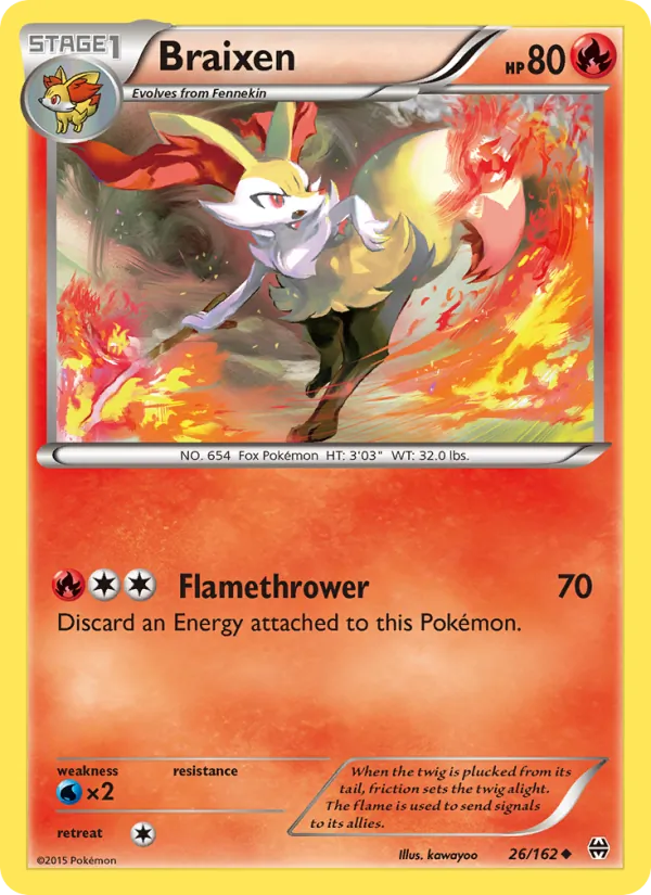 Braixen - BREAKthrough Pokemon Card