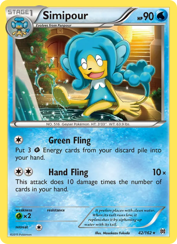Simipour - BREAKthrough Pokemon Card