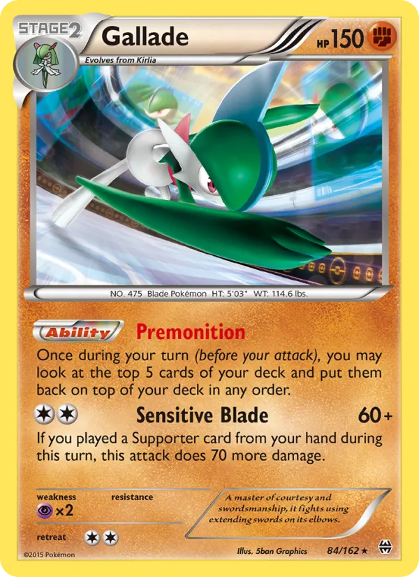 Gallade - BREAKthrough Pokemon Card