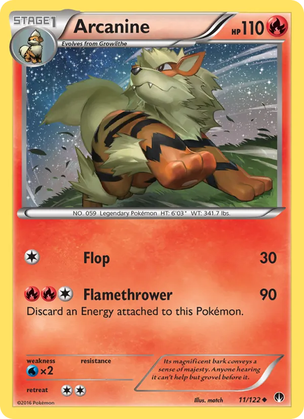 Arcanine - BREAKpoint Pokemon Card