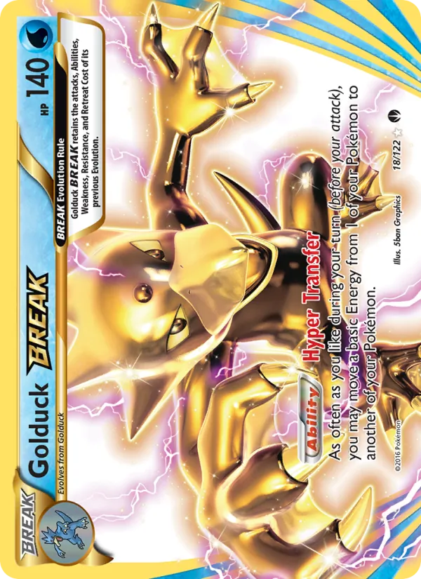 Golduck BREAK - BREAKpoint Pokemon Card