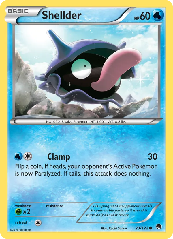Shellder - BREAKpoint Pokemon Card