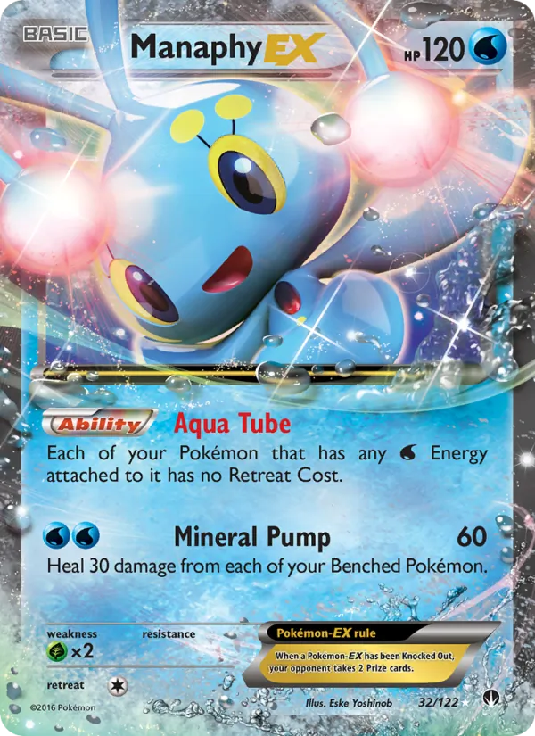 Manaphy EX - BREAKpoint Pokemon Card
