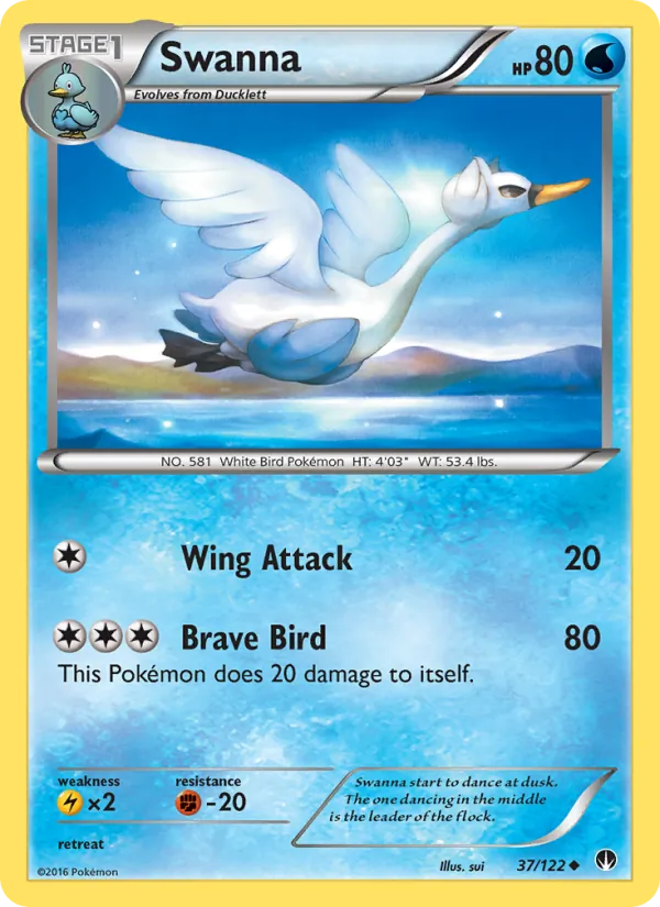 Swanna - BREAKpoint Pokemon Card