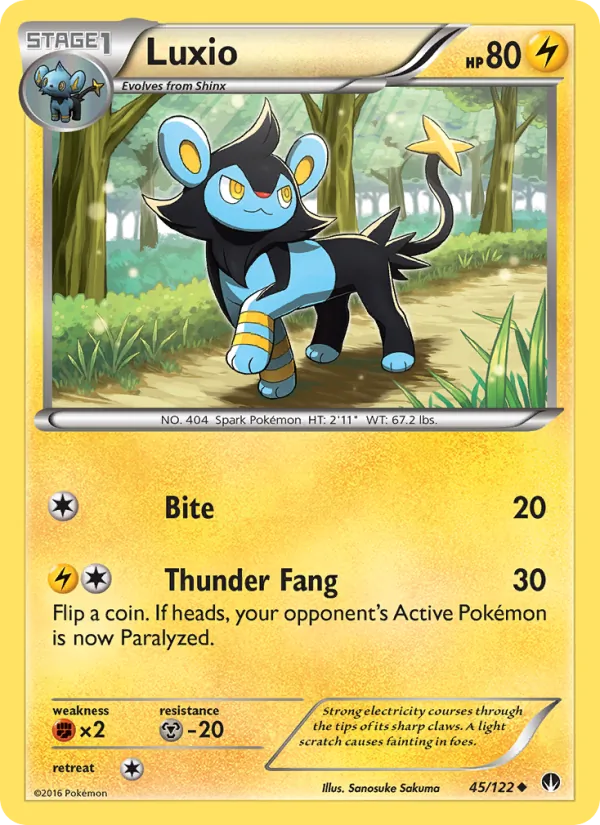 Luxio - BREAKpoint Pokemon Card