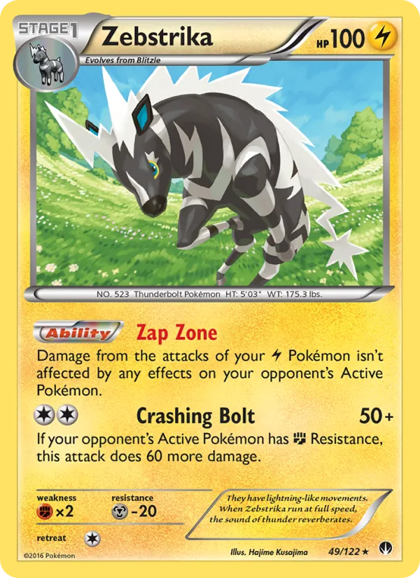 Zebstrika - BREAKpoint Pokemon Card