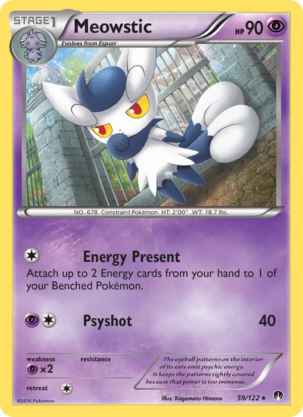 Meowstic - BREAKpoint Pokemon Card