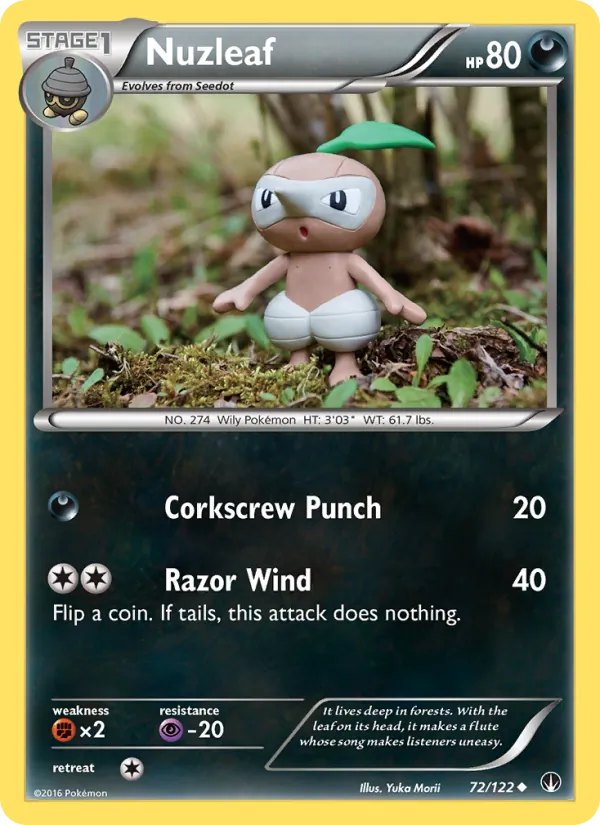 Nuzleaf - BREAKpoint Pokemon Card
