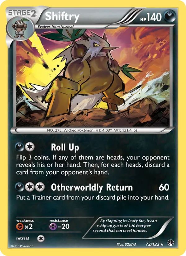 Shiftry - BREAKpoint Pokemon Card