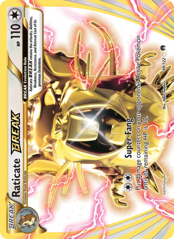 Raticate BREAK - BREAKpoint Pokemon Card