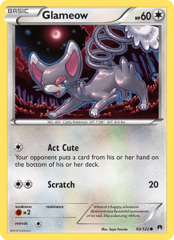 Glameow - BREAKpoint Pokemon Card