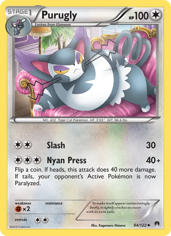Purugly - BREAKpoint Pokemon Card