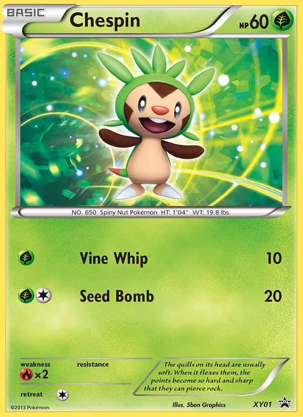 Chespin - XY Black Star Promos Pokemon Card