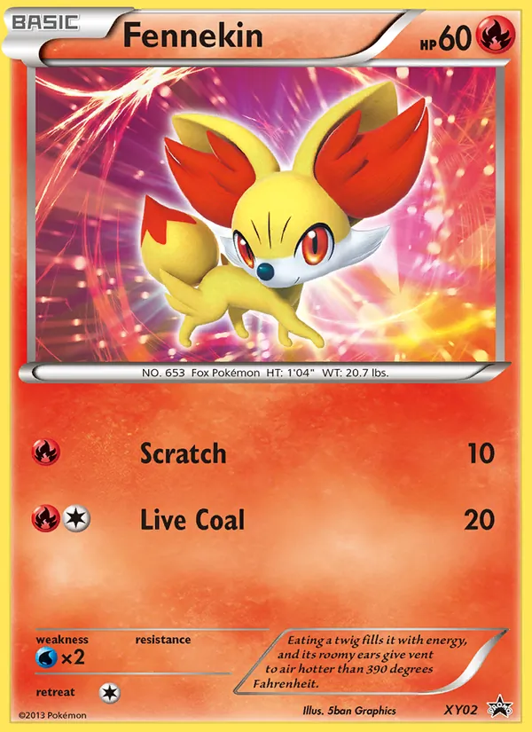 Fennekin - XY Black Star Promos Pokemon Card