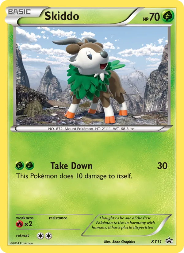 Skiddo - XY Black Star Promos Pokemon Card