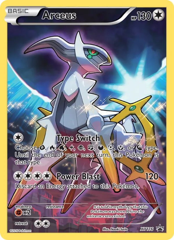 Arceus - XY Black Star Promos Pokemon Card